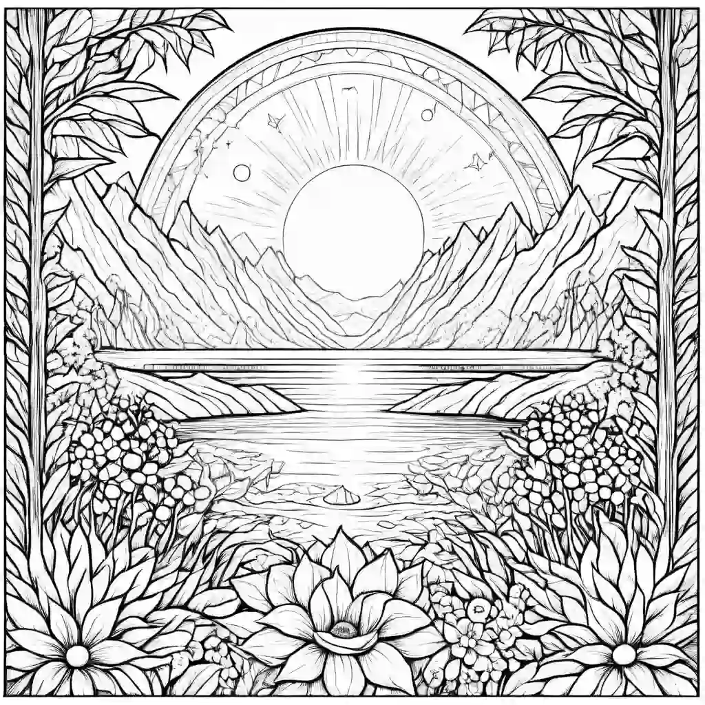 Summer Solstice coloring pages